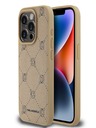Karl Lagerfeld PU Karl Heads Muster Magsafe Back Cover für iPhone 15 Pro Max Beige Karl Lagerfeld