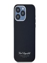 Karl Lagerfeld Genarbtes PU Hotel RSG Back Cover für iPhone 15 Pro Max Schwarz Karl Lagerfeld