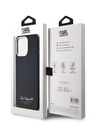 Karl Lagerfeld Genarbtes PU Hotel RSG Back Cover für iPhone 15 Pro Max Schwarz Karl Lagerfeld