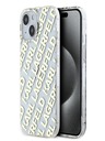 Karl Lagerfeld Karl Lagerfeld IML Electroplated Repeated Logo Back Cover für iPhone 15 Gold