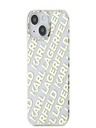 Karl Lagerfeld Karl Lagerfeld IML Electroplated Repeated Logo Back Cover für iPhone 15 Gold