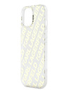 Karl Lagerfeld Karl Lagerfeld IML Electroplated Repeated Logo Back Cover für iPhone 15 Gold