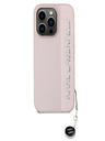 Karl Lagerfeld Karl Lagerfeld PU Saffiano Rhinestone Charm Schutzhülle für iPhone 14 Pro Max Pink