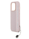 Karl Lagerfeld Karl Lagerfeld PU Saffiano Rhinestone Charm Schutzhülle für iPhone 14 Pro Max Pink