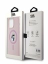 Karl Lagerfeld Liquid Silicone Karl und Choupette Magsafe Back Cover für iPhone 15 Pro Max Pink Karl Lagerfeld