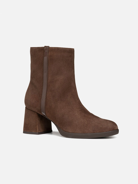 Geox Dunkelbraune Geox Walk Pleasure 55 Damen-Stiefeletten
