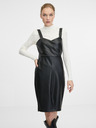Orsay Schwarzes knielanges Damenkleid ORSAY