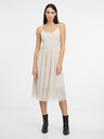 Orsay Cremefarbenes Damen-Midikleid ORSAY