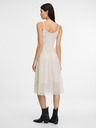 Orsay Cremefarbenes Damen-Midikleid ORSAY