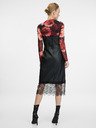 Orsay Schwarzes Damen-Midi-Kleid aus Lederimitat ORSAY