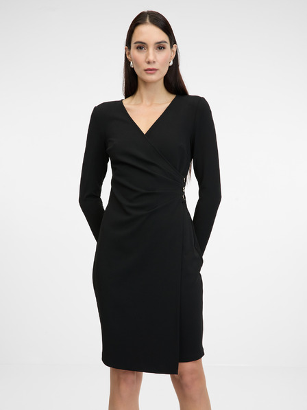 Orsay Schwarzes knielanges Damenkleid ORSAY