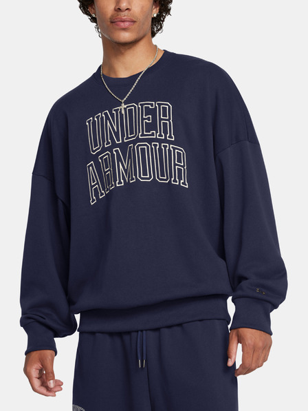 Under Armour Herren Kapuzenpullover Under Armour UA Icon HWT Terry OS Crew-BLU