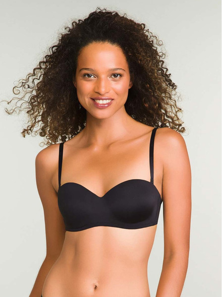 DIM Schwarz Damen Dim WIREFREE STRAPLESS BRA