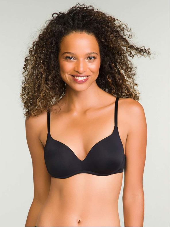 DIM Schwarzer Push-up-BH für Frauen Dim INVISIFREE