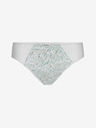 DIM Blau-weiß gemusterte Damen-Slips Dim GENEROUS COTTON BIO SLIP