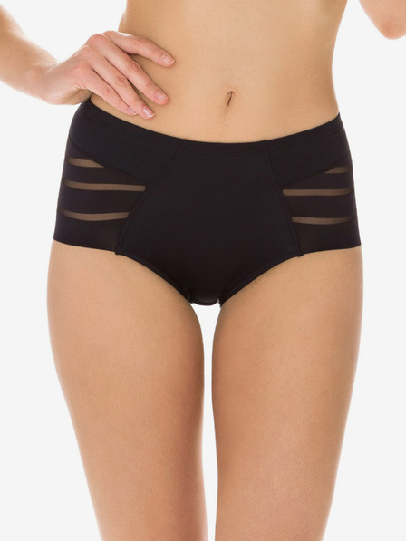 DIM Schwarzer Damen-Slip mit Tunnelzug Dim DIAMS CONTROL
