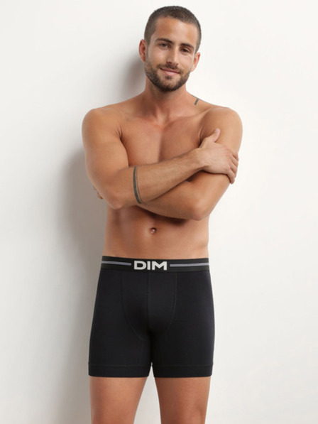 DIM Schwarzer Herren-Boxerslip DIM Icons Boxer