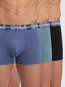 DIM Dreier-Set Herren-Boxershorts in Grau, Hellblau und Schwarz Dim POWERFUL BOXERS