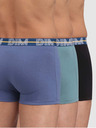DIM Dreier-Set Herren-Boxershorts in Grau, Hellblau und Schwarz Dim POWERFUL BOXERS