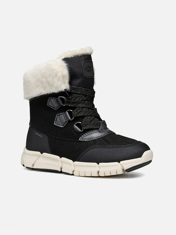 Geox Schwarze Geox Flexiper B AB Stiefeletten für Mädchen