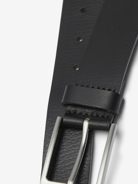 Jack & Jones Schwarzer Herren Ledergürtel Jack & Jones Stockholm