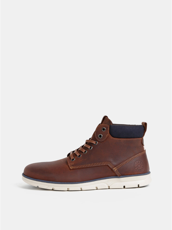 Jack & Jones Braune Herren Lederstiefeletten Jack & Jones Tubar