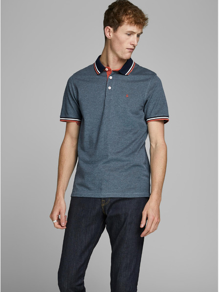 Jack & Jones Blaues Polohemd Jack & Jones Paulos