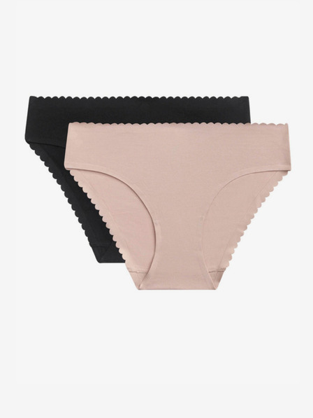 DIM Dim Body Touch Midi Slip Zweier-Set