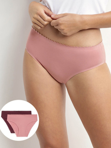 DIM Dim Body Touch Midi Slip Zweier-Set