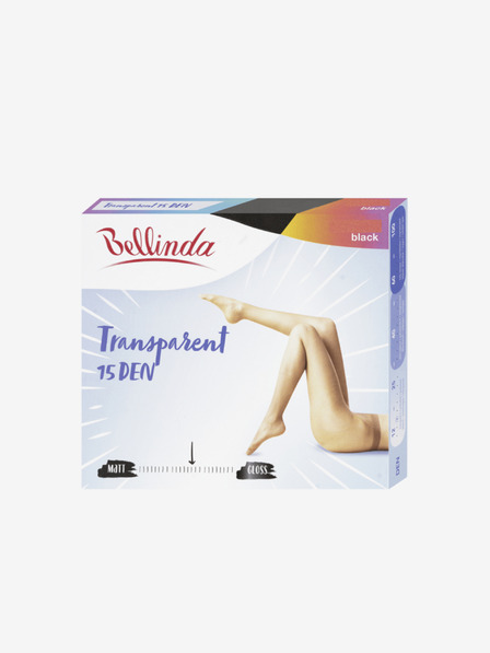 Bellinda Schwarze Bellinda Transparent-Strumpfhose für Frauen 15 DEN
