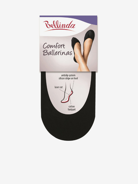 Bellinda Schwarze Ballerina-Socken Bellinda COMFORT BALLERINAS