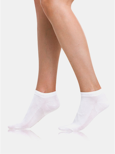 Bellinda Weiße Damen-Söckchen Bellinda BAMBUS AIR LADIES IN-SHOE SOCKS
