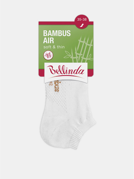 Bellinda Weiße Damen-Söckchen Bellinda BAMBUS AIR LADIES IN-SHOE SOCKS