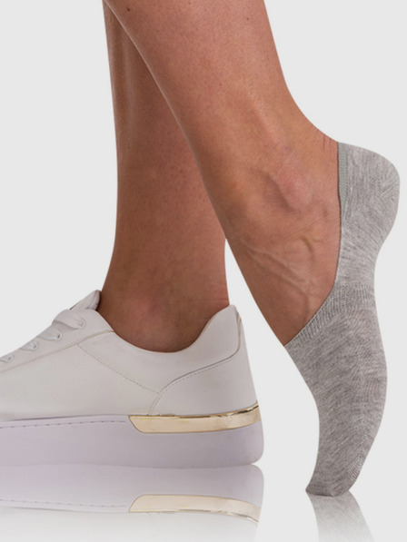 Bellinda Graue Damen Bamboo Very Low Socken BELLINDA Bamboo Footie