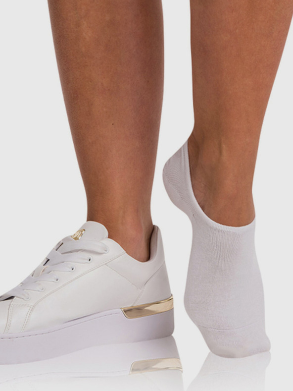 Bellinda Weiß Damen Bamboo Sehr niedrige Socken BELLINDA Bamboo Footie