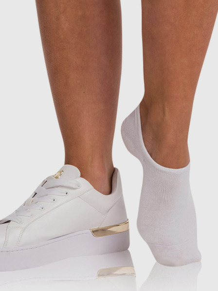 Bellinda Weiß Damen Bamboo Sehr niedrige Socken BELLINDA Bamboo Footie