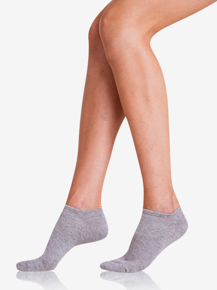 Bellinda Set aus zwei Paar Damensocken in grau Bellinda COTTON IN-SHOE SOCKS 2x