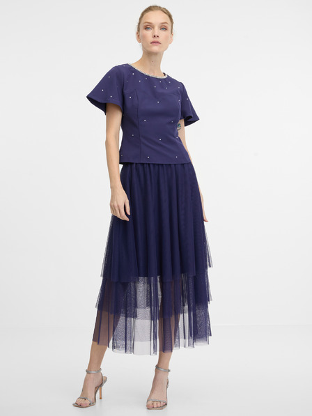 Orsay Dunkelblaue Damen Bluse ORSAY