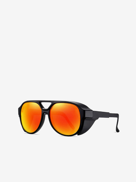 VEYREY Schwarze polarisierte Sport-Sonnenbrille VeyRey Fearless