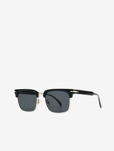 VEYREY Schwarze polarisierte Sonnenbrille VeyRey Beckham Stitch