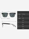 VEYREY Schwarze polarisierte Sonnenbrille VeyRey Beckham Stitch