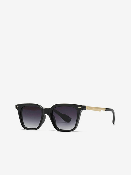 VEYREY Schwarze polarisierte Sonnenbrille VeyRey Nerd Fowl