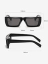 VEYREY VeyRey Unisex-Sonnenbrille Steampunk Yiphon Schwarz Universal