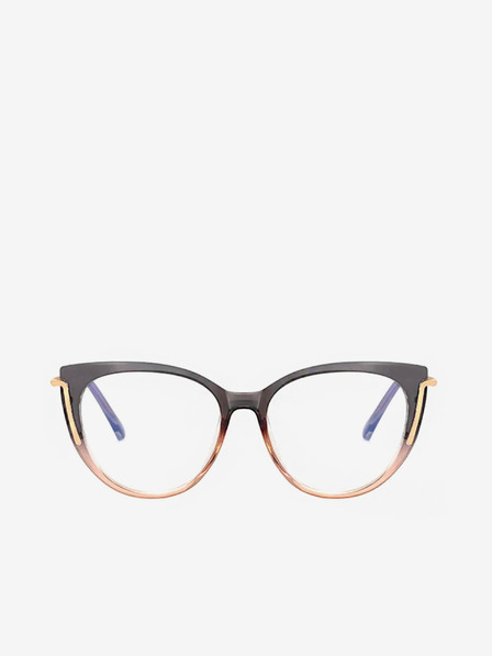 VEYREY Schwarz und Gold Frauen Blau Licht Blocking Sonnenbrille VeyRey Buster