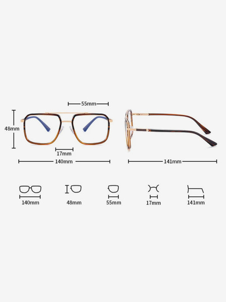 VEYREY Schwarz Blau Licht Blocking Sonnenbrille VeyRey Blanks