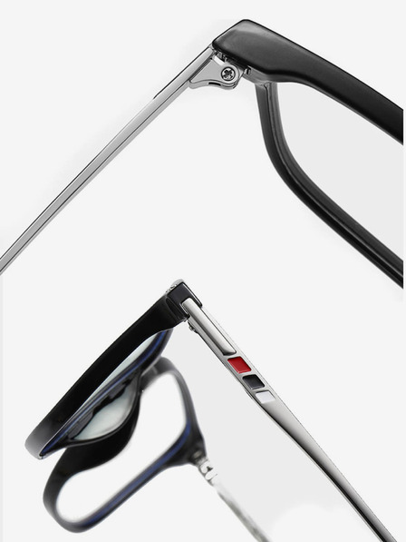 VEYREY VeyRey Herren Sonnenbrille mit Blaulichtschutz Candlebees Oval Schwarz Universal