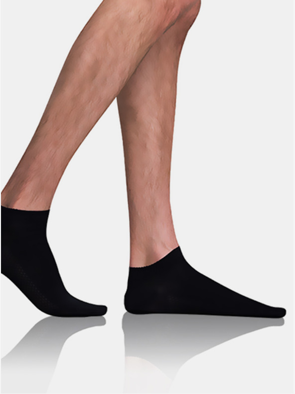 Bellinda Schwarze Herren Bellinda BAMBUS AIR IN-SHOE SOCKS