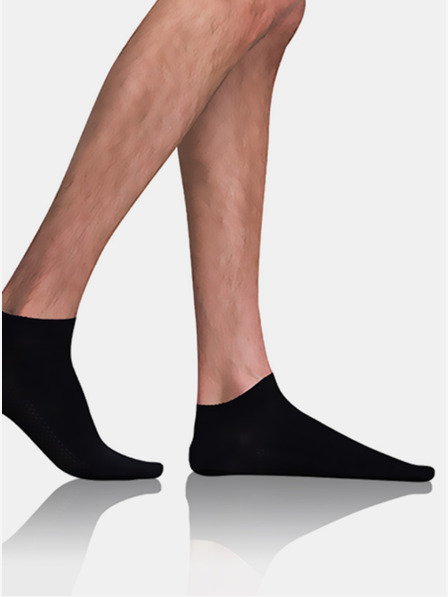 Bellinda Schwarze Herren Bellinda BAMBUS AIR IN-SHOE SOCKS