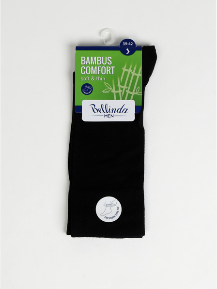 Bellinda Schwarze Herrensocken Bellinda BAMBUS COMFORT SOCKS