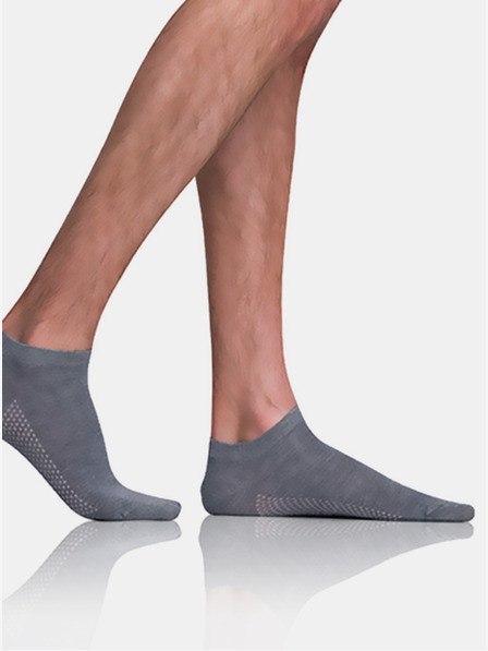 Bellinda Graue Herren Bellinda BAMBUS AIR IN-SOE SOCKS